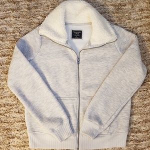 Abercrombie and Fitch fleece and sherpa hoodie